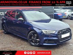 Blue Used 2018 Audi S3 Sportback Black Edition Hatchback | £22,995 (Fair price)