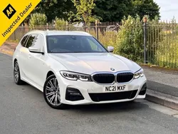 White Used 2021 BMW 330e M Sport Estate | £13,795 (Good price)