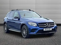 Blue Used 2018 Mercedes GLC220 AMG Line Premium SUV | £21,950 (Fair price)