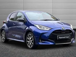 Blue Used 2022 Toyota Yaris Hybrid City Hatchback | £18,650 (A bit pricey)