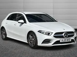 White Used 2021 Mercedes A180 AMG line Hatchback | £21,550 (Fair price)
