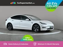 White Used 2021 Tesla Model 3 Standard Range Sedan | £19,697 (Fair price)