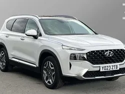 White Used 2023 Hyundai Santa Fe Ultimate SUV | £33,651 (A bit pricey)