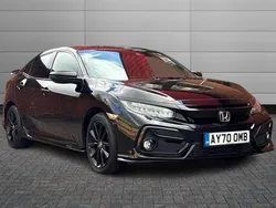 Crystal black Used 2020 Honda Civic Sport Hatchback | £14,795 (Fair price)