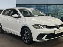 Pure white New 2025 VW Polo Life Hatchback | £19,833 (Good price)