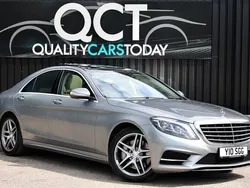 Silver Used 2014 Mercedes S350 AMG line Sedan | £20,995 (Fair price)