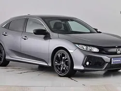 Polished metal grey Used 2018 Honda Civic EX Hatchback | £15,150 (Fair price)
