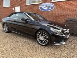 Black Used 2017 Mercedes C300 AMG line Cabriolet | £14,990 (Good price)