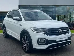White Used 2021 VW T-Cross R-line SUV | £18,741 (Fair price)