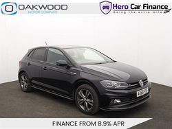 Black Used 2018 VW Polo R-line Hatchback | £11,184 (Fair price)