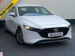 White Used 2021 Mazda 3 Hatchback | £16,750 (Good price)