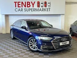 Blue Used 2018 Audi A8 Advanced Sedan | £20,295 (Fair price)