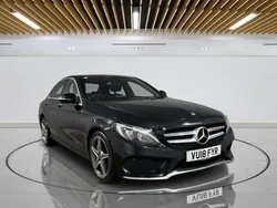 Black Used 2018 Mercedes C250 AMG line Sedan | £17,549 (Fair price)