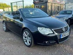 Black Used 2010 VW Eos Sportline Cabriolet | £2,950 (Fair price)