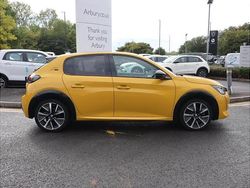 Yellow Used 2021 Peugeot e-208 Premium Hatchback | £11,119 (Fair price)