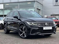 Black Used 2021 VW Tiguan R-line SUV | £22,995 (Good price)