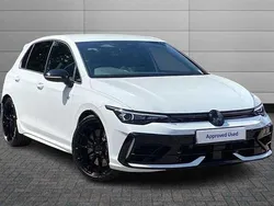 Pure white with black roof New 2025 VW Golf VIII Black Edition Hatchback | £44,050