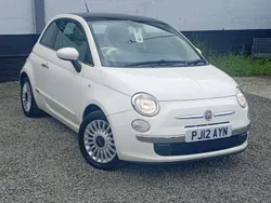 White Used 2012 Fiat 500 Lounge Hatchback | £6,785 (Fair price)