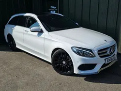 White Used 2015 Mercedes C220 AMG line Estate | £8,950 (Fair price)