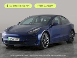 Blue Used 2022 Tesla Model 3 Performance Sedan | £20,276 (Fair price)
