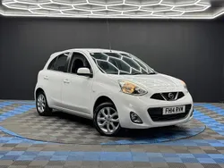 White Used 2014 Nissan Micra Acenta Hatchback | £3,490 (Fair price)