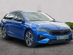 Race blue metallic New 2025 Skoda Octavia vRS Estate | £35,422 (Expensive)
