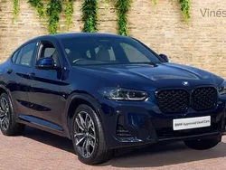Blue Used 2024 BMW X4 M Sport SUV | £49,587 (Fair price)