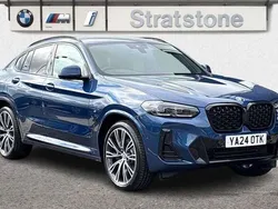 Blue Used 2024 BMW X4 M Sport SUV | £47,450 (Good price)