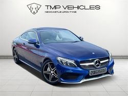 Blue Used 2016 Mercedes C220 AMG line Coupe | £11,495 (Fair price)