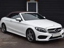 White Used 2018 Mercedes C200 AMG line Cabriolet | £17,689 (Fair price)