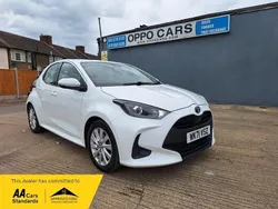 White Used 2021 Toyota Yaris Hybrid Hatchback | £9,995
