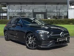 Black Used 2025 Mercedes C200 AMG Line Premium Estate | £37,500 (Expensive)