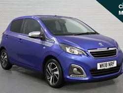 Blue Used 2018 Peugeot 108 Collection Hatchback | £9,621 (Fair price)