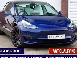 Blue Used 2023 Tesla Model 3 Performance Sedan | £30,895 (Expensive)