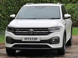 Pure white Used 2019 VW T-Cross R-line SUV | £15,700 (Fair price)