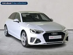 White Used 2024 Audi A4 S-Line Sedan | £28,722 (Fair price)