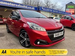 Red Used 2018 Peugeot 208 GT-line Hatchback | £6,999 (Fair price)