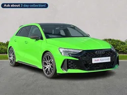 Green Used 2025 Audi RS3 Comfort Hatchback | £63,793 (A bit pricey)