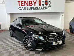 Black Used 2020 Mercedes E220 AMG line Coupe | £22,995 (A bit pricey)