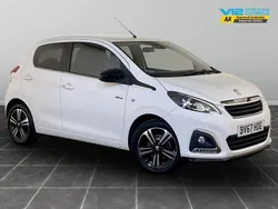 White Used 2017 Peugeot 108 GT-line Hatchback | £6,295 (Fair price)