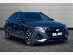 Grey Used 2022 Audi e-tron Sportback Black Edition SUV | £34,750 (A bit pricey)