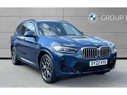 Blue Used 2022 BMW X3 M Sport SUV | £35,790 (Fair price)