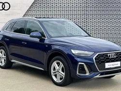 Blue Used 2021 Audi Q5 S-Line SUV | £29,509 (Fair price)