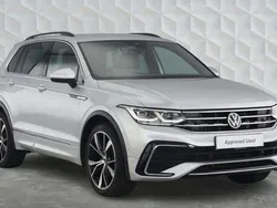 Silver Used 2021 VW Tiguan R-line SUV | £26,700 (Fair price)