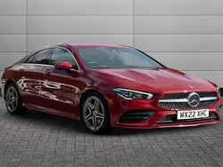 Patagonia red Used 2022 Mercedes CLA200 AMG line Sedan | £23,595 (Fair price)