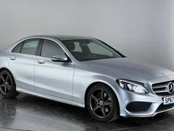 Silver Used 2017 Mercedes C220 AMG line Sedan | £12,600 (Good price)