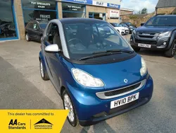Blue Used 2010 Smart ForTwo Coupé Passion Coupe | £2,995 (Fair price)