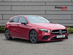 Red Used 2022 Mercedes A180 AMG Line Premium Plus Hatchback | £19,995 (Fair price)