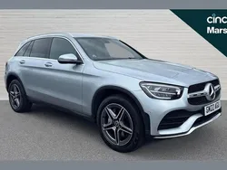 Silver Used 2022 Mercedes GLC300e AMG line SUV | £30,227 (Super price)