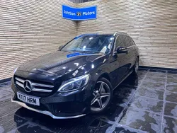 Black Used 2017 Mercedes C250 AMG line Estate | £11,990 (Good price)
